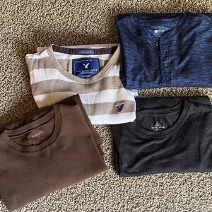 EUC mixed brands of men’s long sleeve shirts.
